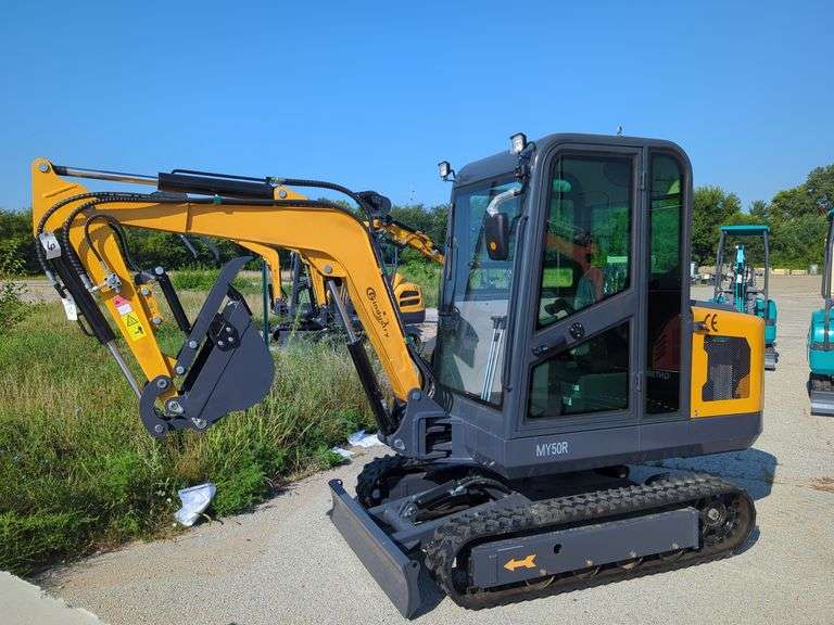 28 HP - CFG Industrial Mini Excavator Enclosed Cab - MY50R -(2025) image