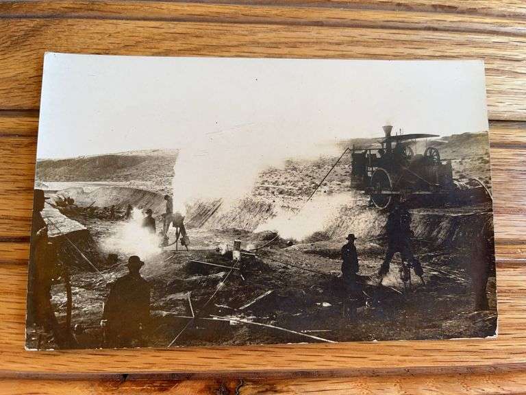 Steam Engine Photo Postcard image