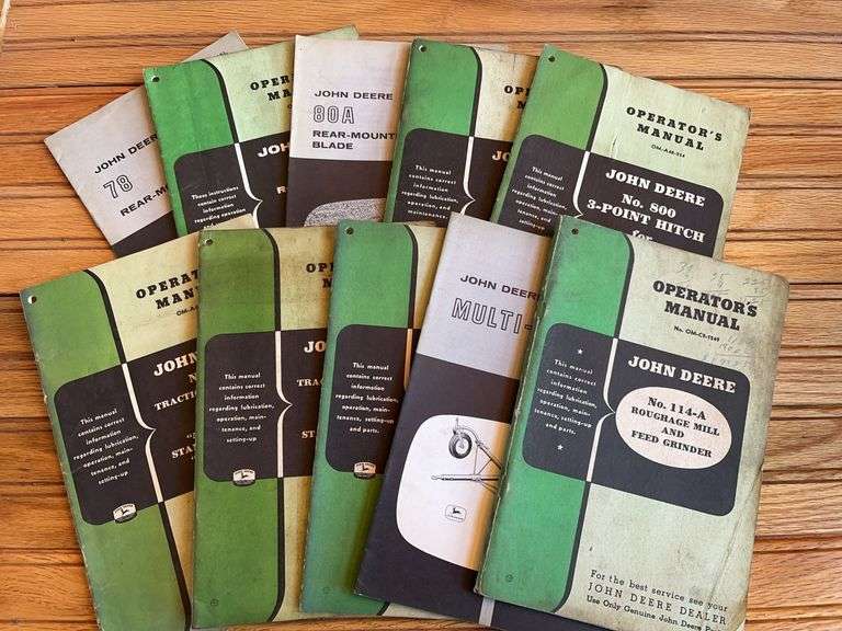 (10) John Deere Manuals image