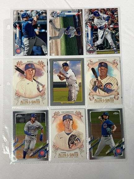 (13) Chicago Cubs Stars Baseball Cards image