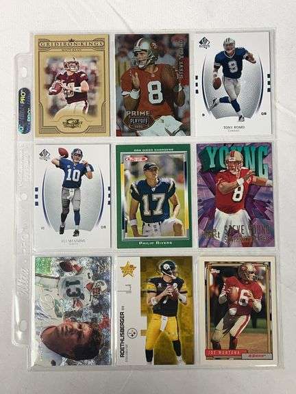 (9) Star Football Quarterbacks Cards image