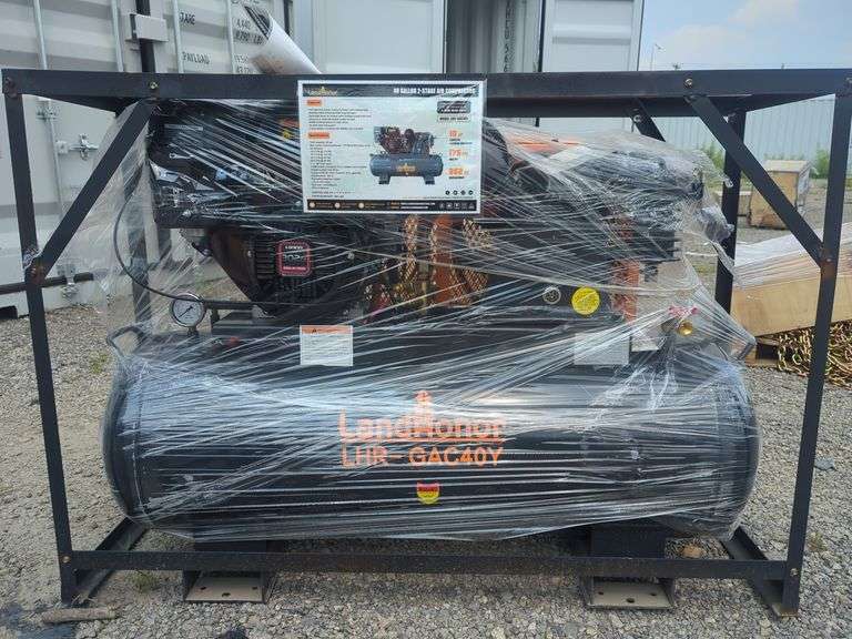 Landhonor 40 Gallon 2-stage Air Compressor - 10 HP - LHR-GAC40Y - 302cc Gasoline Engine image