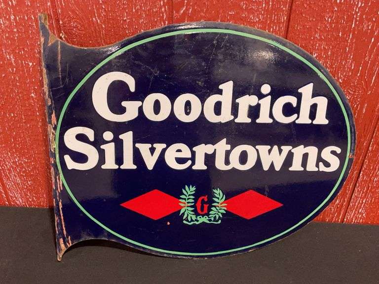 Goodrich Silvertowns Porcelain Flange Sign image
