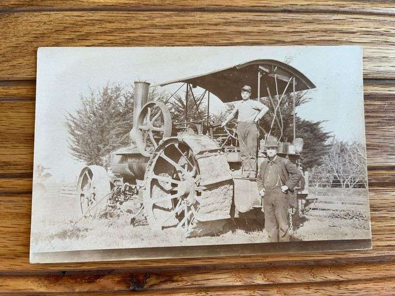 Steam Engine Photo Postcard image