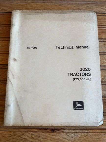John Deere 3020 Tractor Technical Manual image
