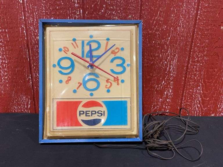 Pepsi Lighted Clock image
