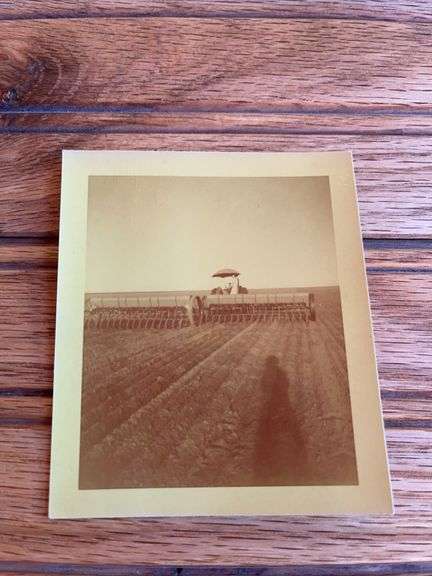 Tractor With Grain Drill Photo image