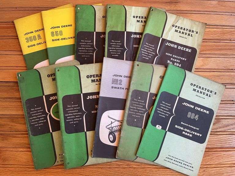 (10) John Deere Rake Manuals image