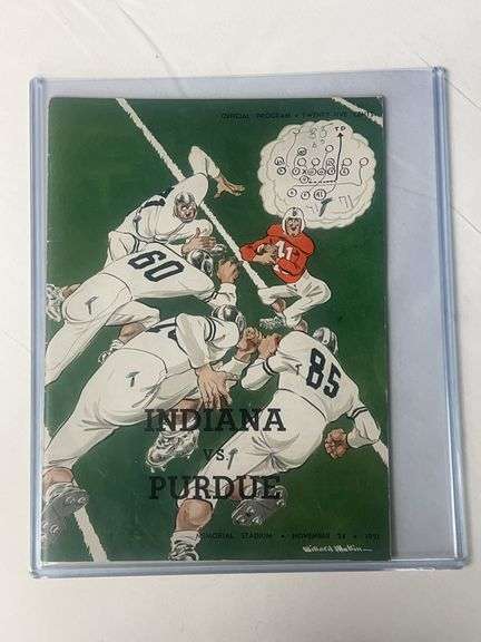 1951 Indiana VS Purdue Football Official Program image