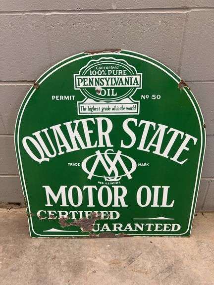 Quaker State Double Sided Sign image