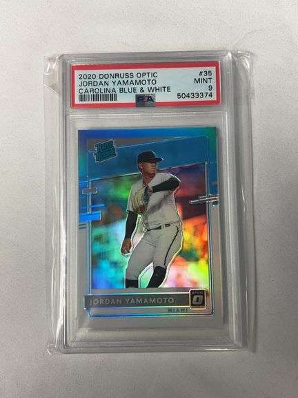 2020 Donruss Optic Carolina #35 Jordan Yamamoto Graded PSA 9 image