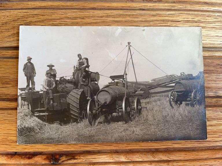 Russell Steam Engine Photo Postcard image