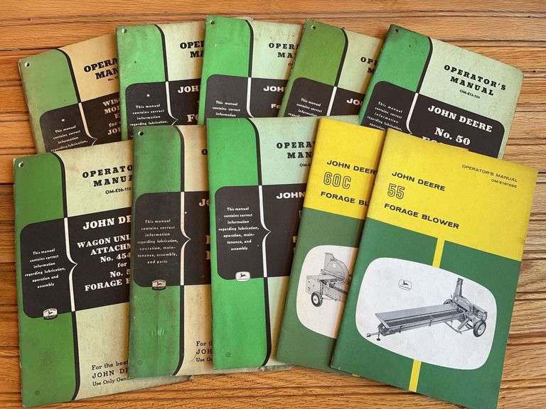 (10) John Deere Implement Manuals image