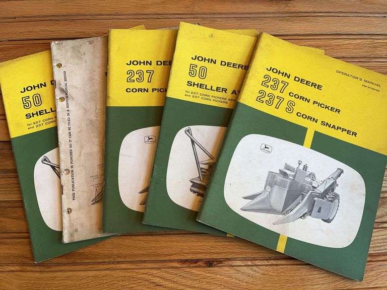 (5) John Deere Corn Picker Manuals image