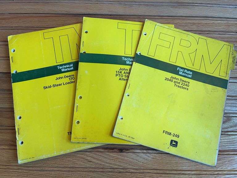 (3) John Deere Manuals image