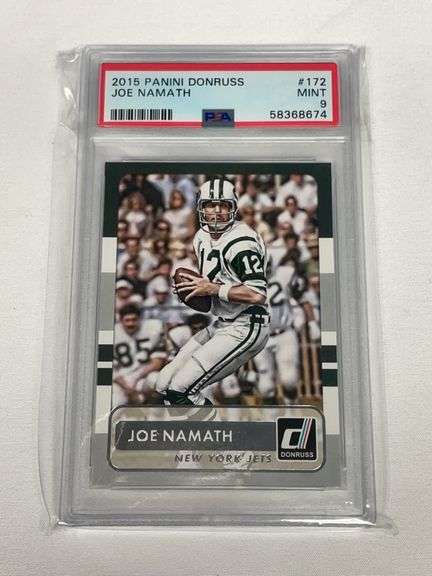 2015 Donruss #172 Joe Namath Graded PSA 9 image