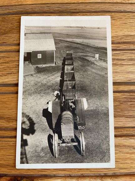 Emerson Brantingham Big 4 Tractor Photo Postcard image