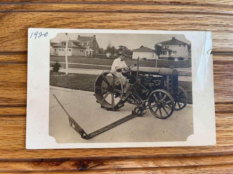 Fordson Tractor Photo Postcard image