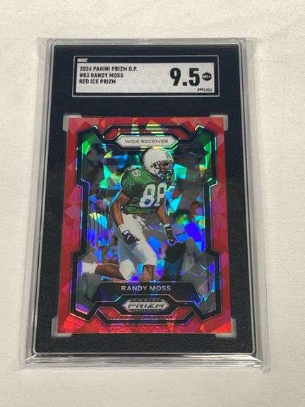 2024 Panini Prizm Red Ice #83 Randy Moss Graded SGC 9.5 MT+ image