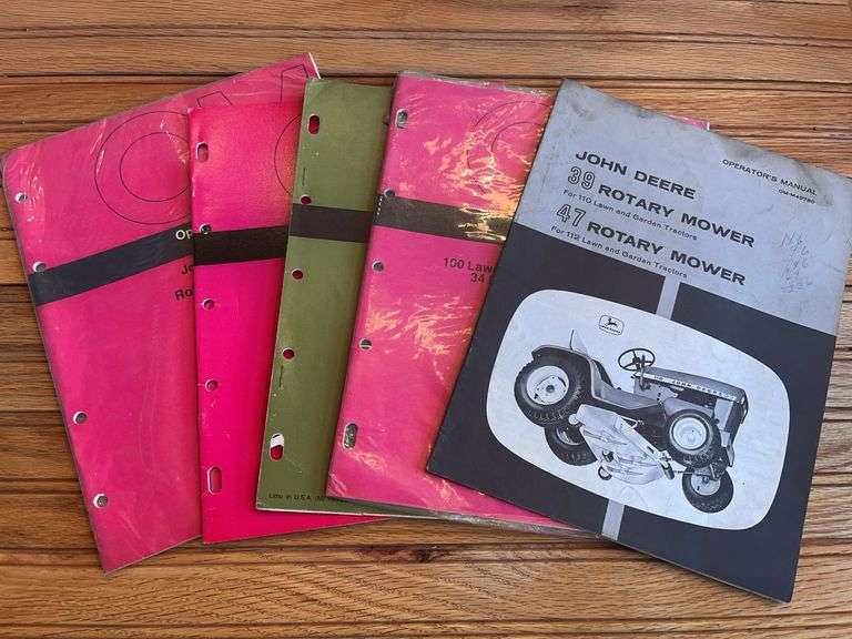 (5) John Deere L&G Mower Manuals image