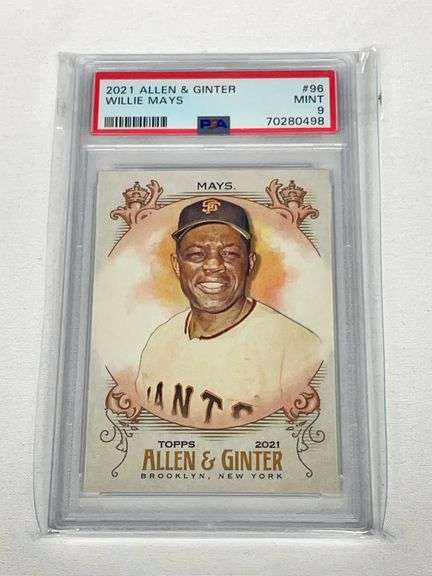 2021 Allen & Ginter #96 Willie Mays Graded PSA 9 image