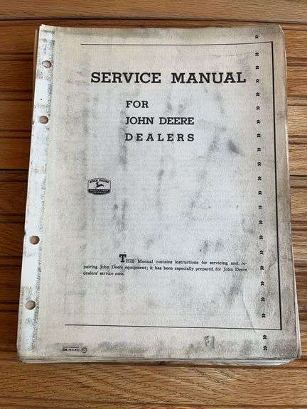 John Deere M Tractor Service Manual image
