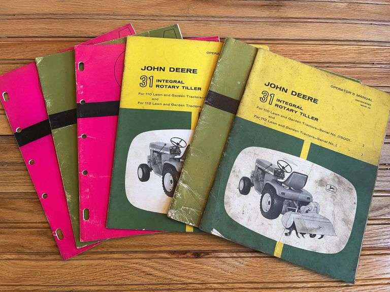 (6) John Deere Rotary Tiller Manuals image