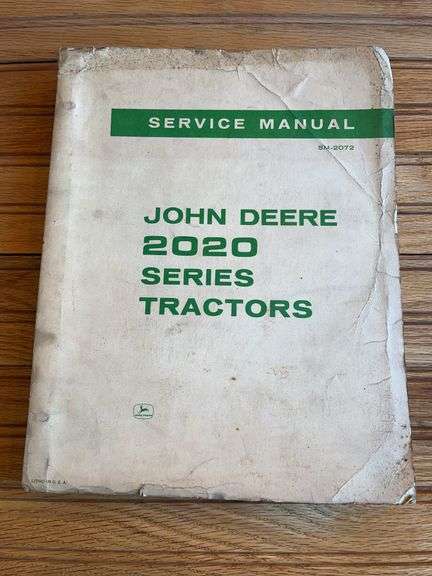 John Deere 2020 Tractor Service Manual image