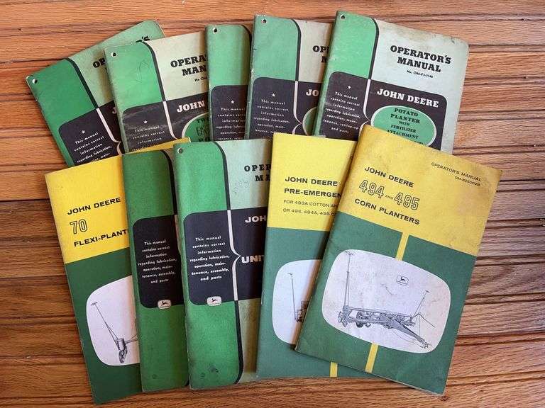 (10) John Deere Implement Manuals image
