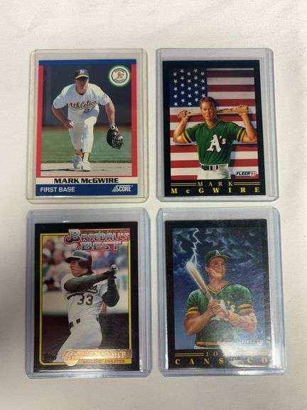 (4) Bash Bros. (McGwire & Canseco) INSERT Cards image