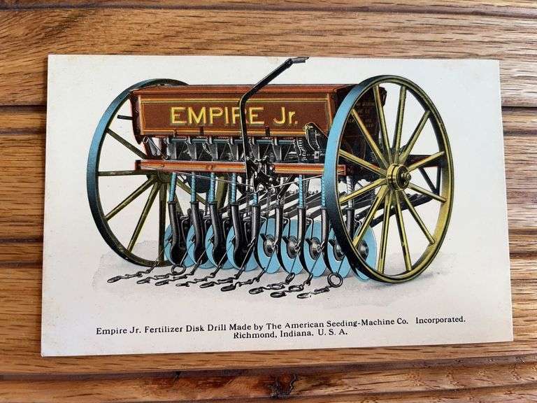 American Seeding Empire Jr. Disk Drill Postcard image
