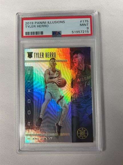 2019 Panini Illusions #175 Tyler Herro ROOKIE Graded PSA 9 image