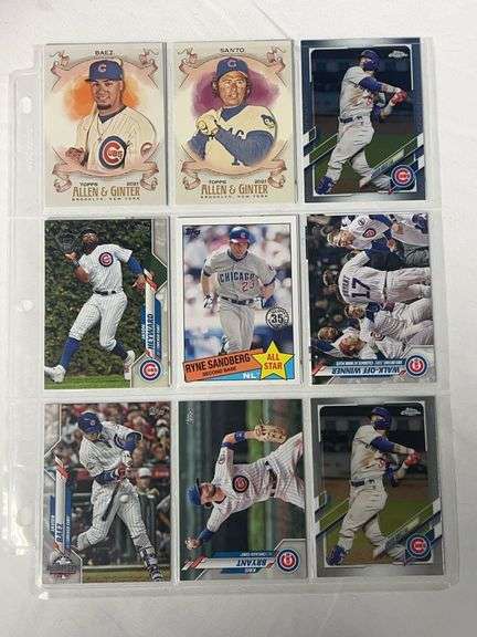 (15) Chicago Cubs Stars Baseball Cards image