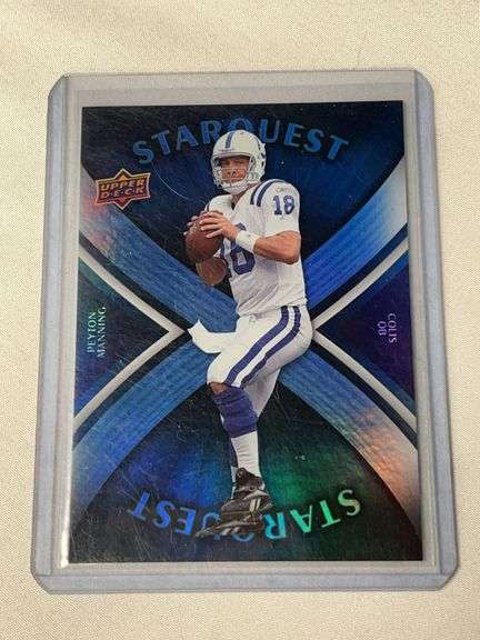 2008 Upper Deck Starquest #SQ25 Peyton Manning Rainbow Blow INSERT image