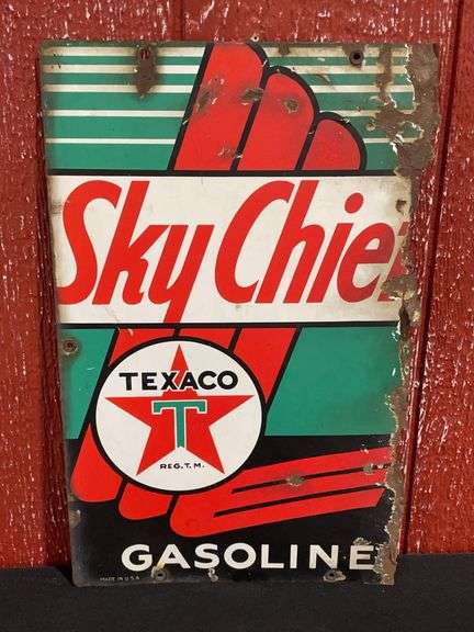 Texaco Sky Chief Gasoline SSP Sign image