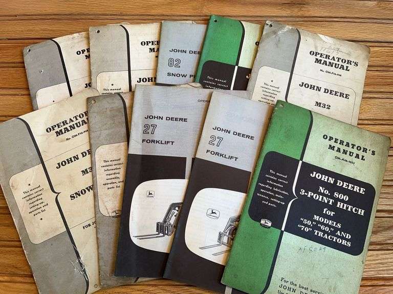 (10) John Deere Manuals image