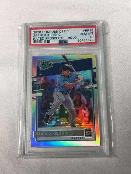 2020 Donruss Optic Prospects HOLO #RP15 Jarred Kelenic Graded PSA 10 GEM image