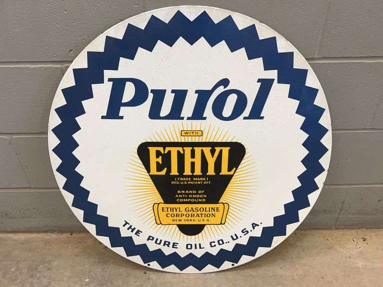 Purol Ethyl Gasoline Sign image