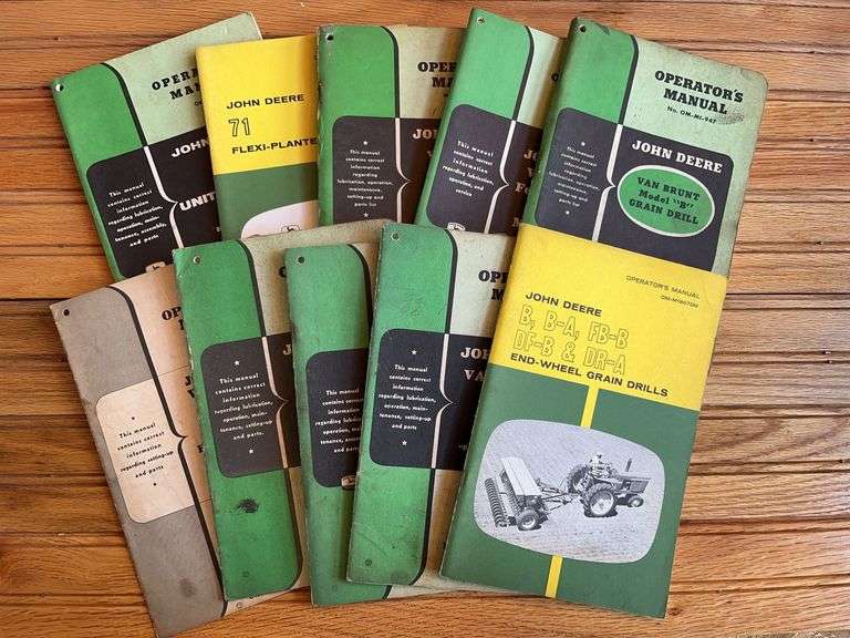 (10) John Deere Grain Drill Manuals image