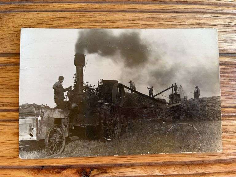 Steam Engine Photo Postcard image