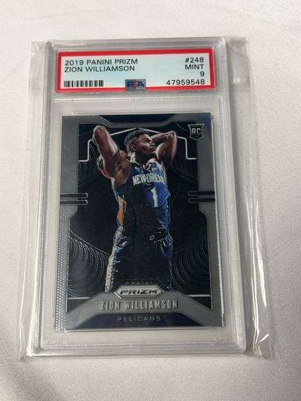 2019 Panini Prizm #248 Zion Williamson ROOKIE Graded PSA 9 image