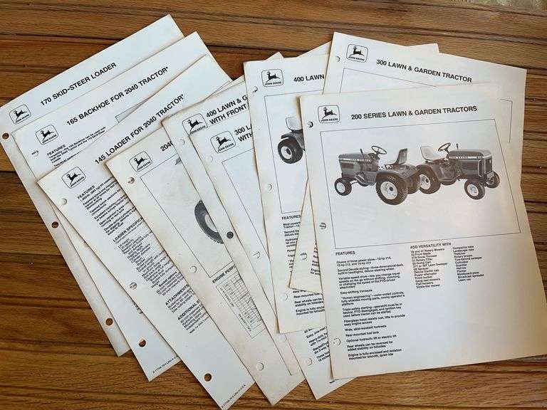 (9) John Deere Spec Sheets image
