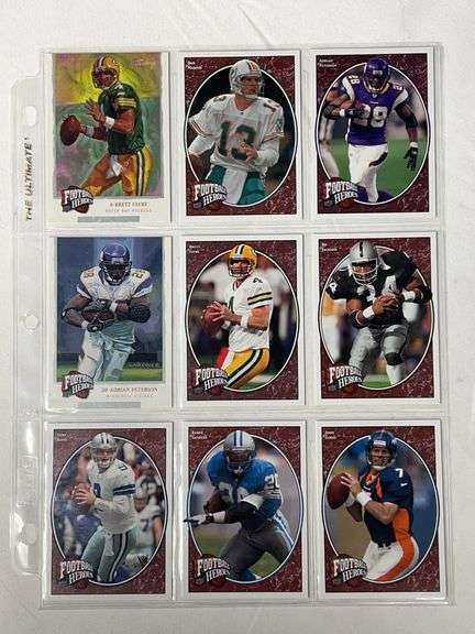 (9) Upper Deck Football Heroes Cards image