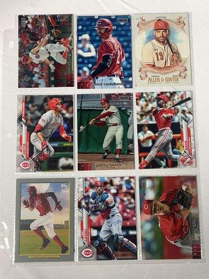 (18) Cincinnati Reds Stars Baseball Cards image