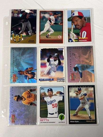 (9) Baseball Stars Cards image