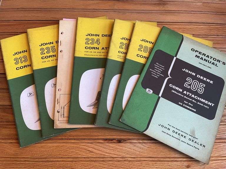 (7) John Deere Combine Manuals image