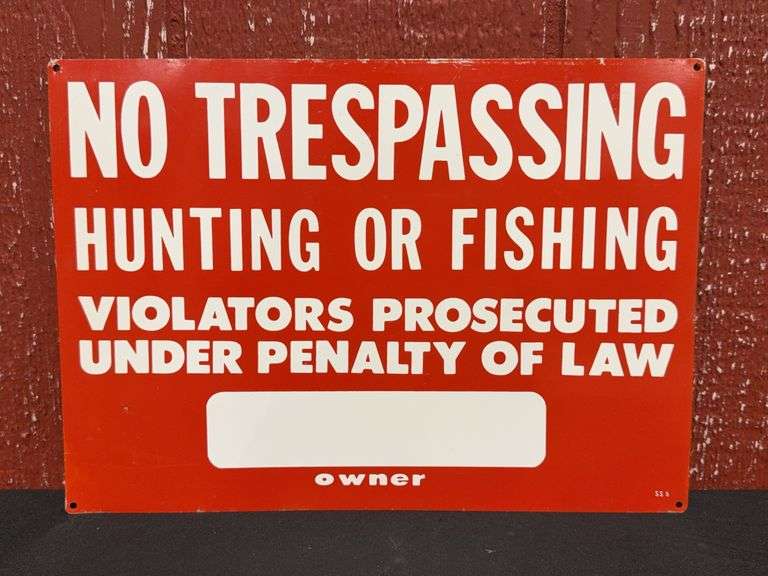 No Trespassing SST Sign image
