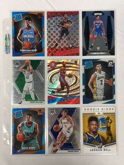 (9) NBA ROOKIES Cards image