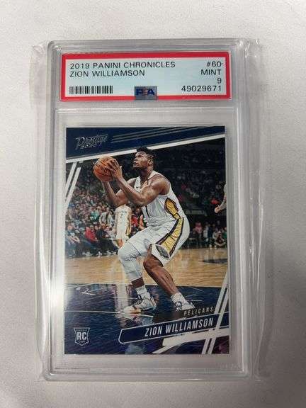 2019 Panini Chronicles #60 Zion Williamson Graded PSA 9 image