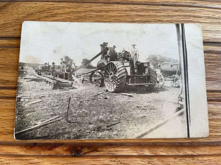 Steam Engine Photo Postcard image